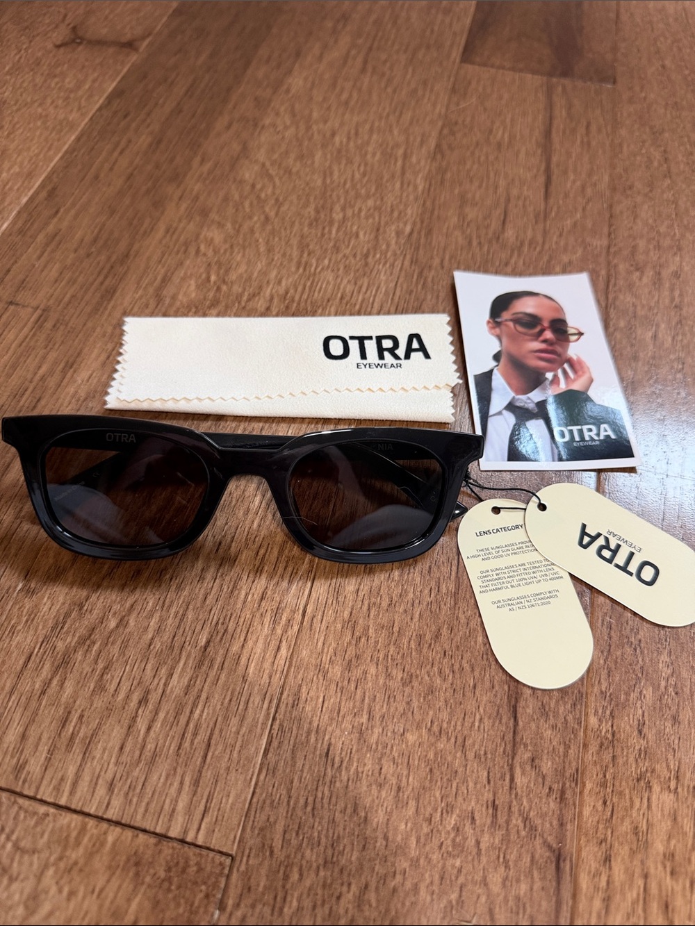 NWT - OTRA Women’s Black Sunglasses – Classic Square Frame